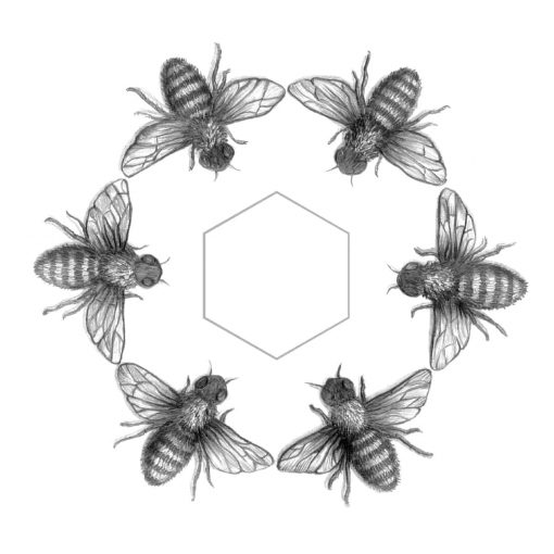 Bees Art Print Haze Road